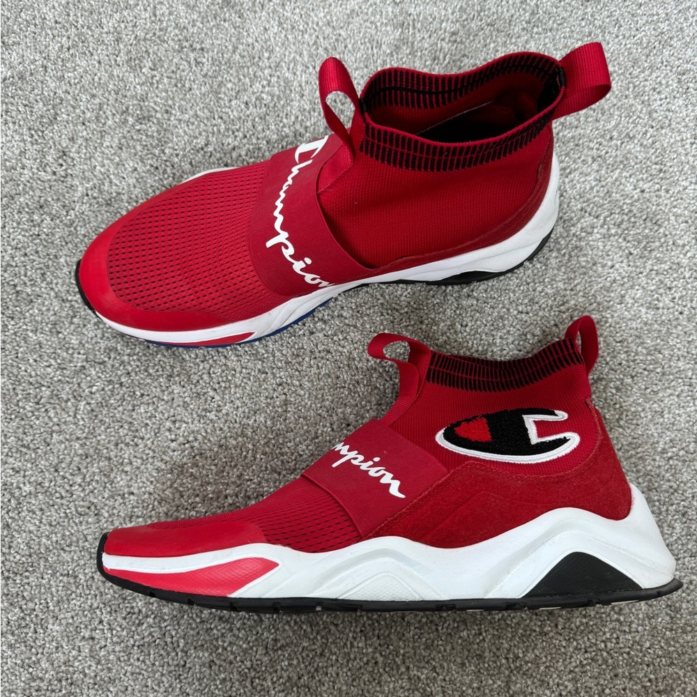 Champion Men's Red Slip-On Athletic Sneakers